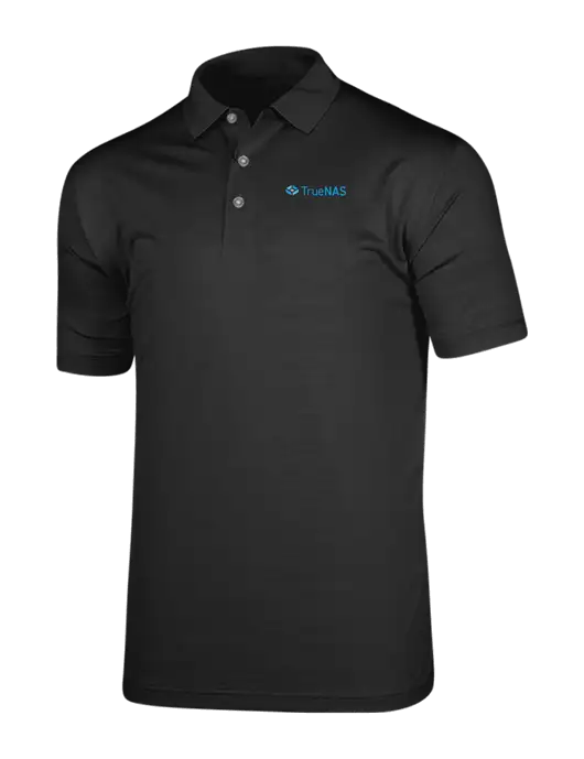 Callaway Vibrant Black Ventilated Polo w/TrueNAS Logo