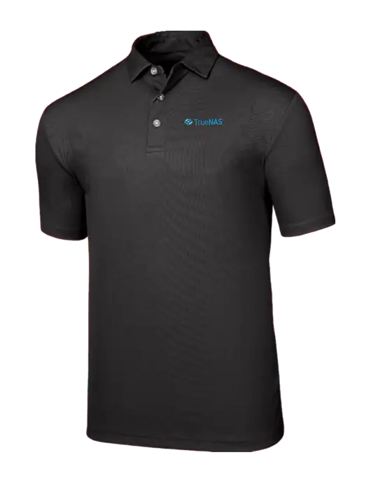 Callaway Birdseye Black Polo w/TrueNAS Logo