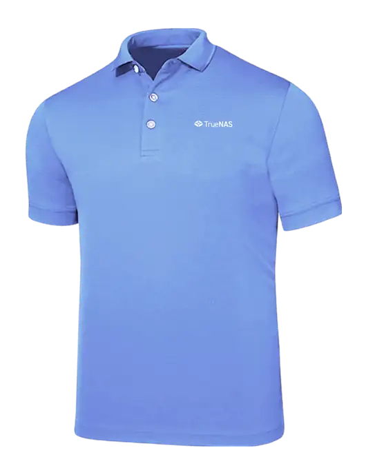 Callaway Ottoman Light Blue Polo w/TrueNAS Logo