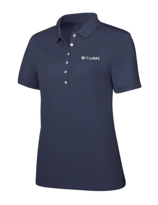Callaway Womens Ottoman Navy Polo w/TrueNAS Logo