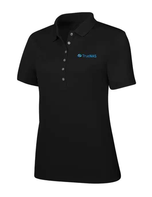 Callaway Womens Ottoman Black Polo w/TrueNAS Logo