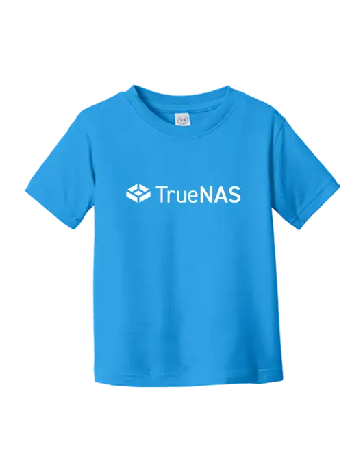 Rabbit Skins Cobalt Toddler Fine Jersey Tee w/TrueNAS Logo