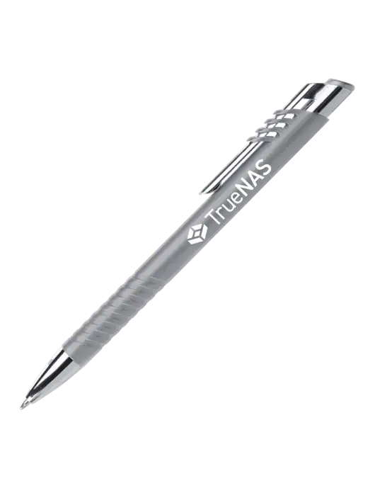 Schirhart Grey Pen - Black Ink w/TrueNAS Logo
