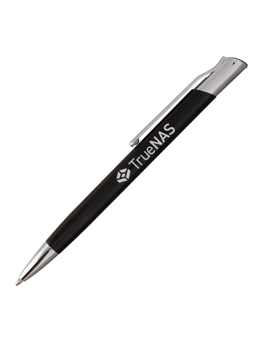 San Malo Black Pen - Black Ink w/TrueNAS Logo