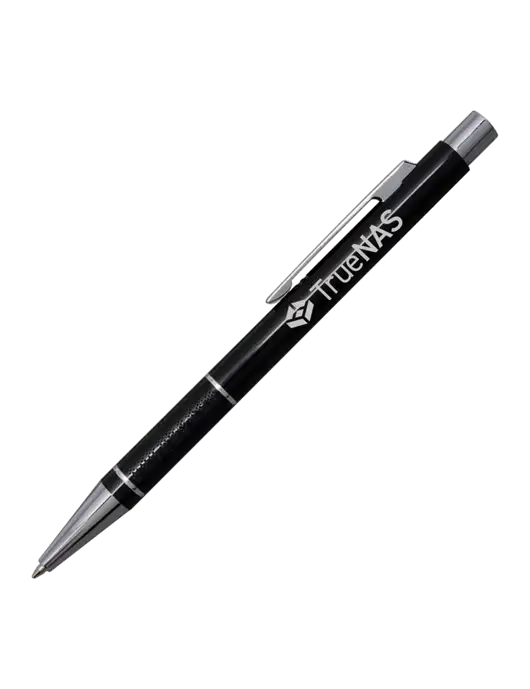 St George Black Pen - Blue Ink w/TrueNAS Logo