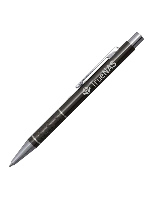 St George Gunmetal Pen - Blue Ink w/TrueNAS Logo
