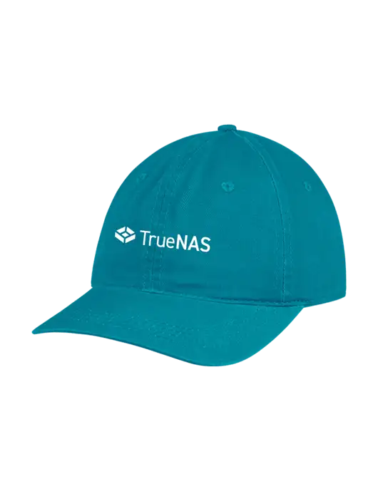 Garment Washed Unstructured Twill Sapphire Cap w/TrueNAS Logo