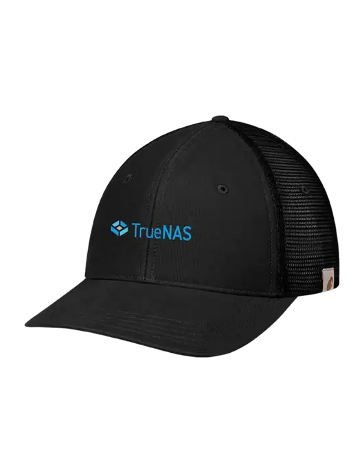 Carhartt Black Canvas Trucker Cap w/TrueNAS Logo