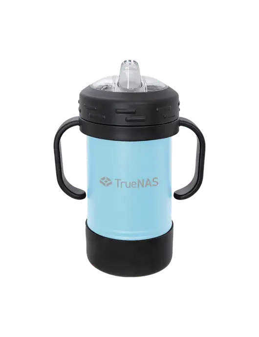 Polar Camel 10 oz Powder Coated Light Blue Sippy Cup w/TrueNAS Logo