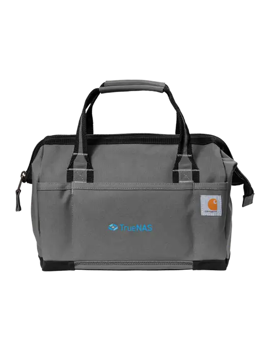Carhartt Foundry Series 14” Grey Tool Bag w/TrueNAS Logo