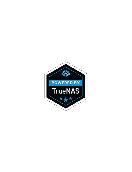 Powered By TrueNAS 3.5" Decal
